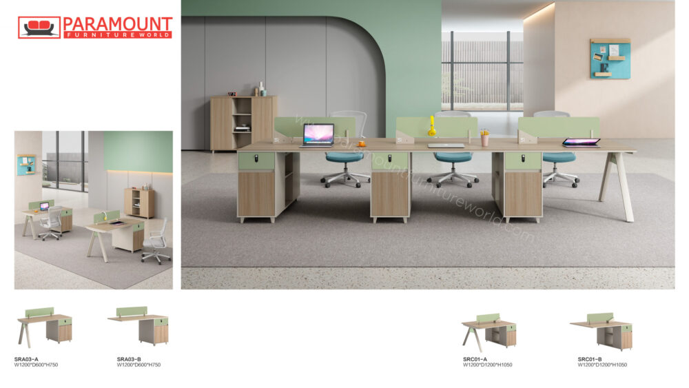 Modern Six-Person Workstation #SRC01-A - Image 2