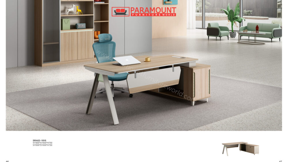 Modern Simple Executive Desk #SRA02-1816 - Image 2
